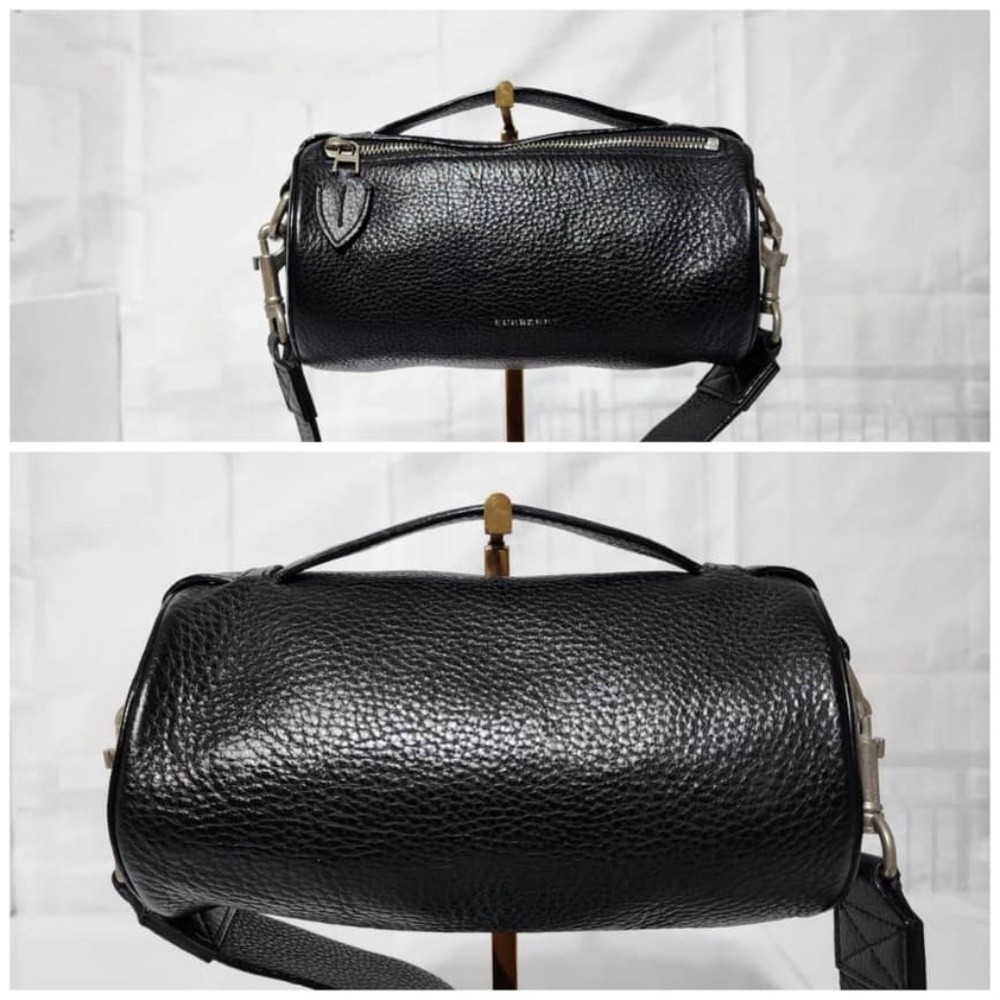 Authentic BURBERRY Calfskin The Barrel Bag Black - Picture 11 of 16